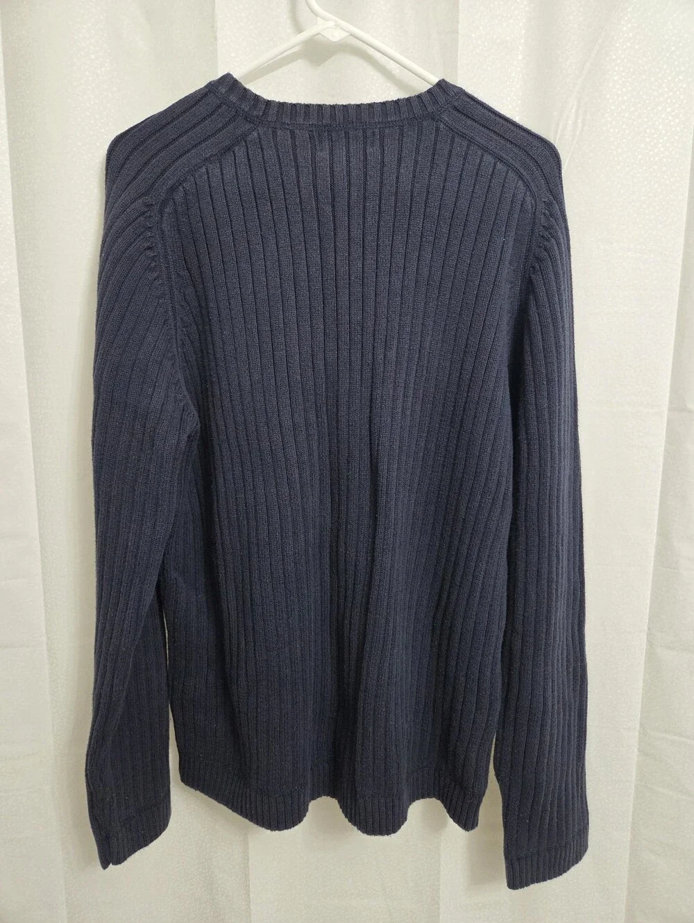 Polo Jeans Company Ralph Lauren Navy Ribbed Crewneck Sweater Size XL